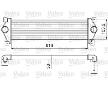 Интеркулер (охладител за въздуха на турбината) VALEO 818645 за SSANGYONG KYRON от 2005