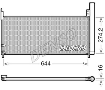 Кондензатор, климатизация DENSO DCN51002 за LEXUS IS II (GSE2_, ALE2_, USE2_) от 2005 до 2013