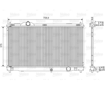 Радиатор, охлаждане на двигателя VALEO 701572 за LEXUS IS II (GSE2_, ALE2_, USE2_) от 2005 до 2013
