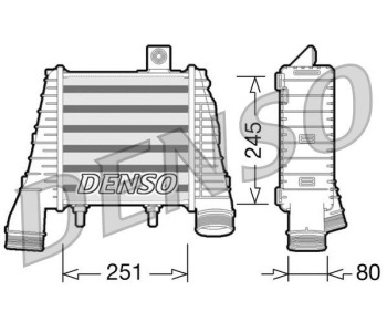 Интеркулер (охладител за въздуха на турбината) DENSO DIT06003 за JEEP RENEGADE (BU) от 2014