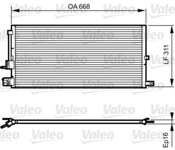 Кондензатор, климатизация VALEO 814199 за JAGUAR X-TYPE (X400) комби от 2003 до 2009