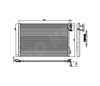 Кондензатор климатизации P.R.C за BMW 1 Ser (E81) от 2006 до 2012