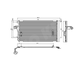 Кондензатор климатизации P.R.C за AUDI Q7 (4L) от 2009 до 2015