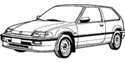 Разширителен съд за HONDA CIVIC IV (EC, ED, EE) хечбек от 1987 до 1993