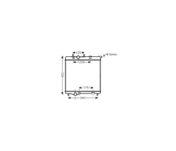 Воден радиатор P.R.C за PEUGEOT 207 (WA_, WC_) от 2006 до 2012