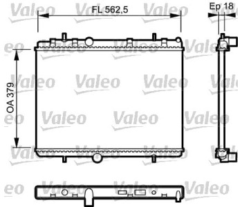 Воден радиатор VALEO за CITROEN BERLINGO (B9) пътнически от 2008 до 2018