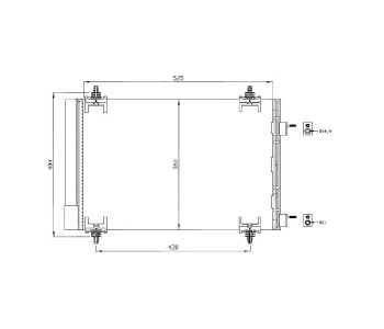 Кондензатор климатизации P.R.C за CITROEN C4 I купе (LA) от 2004 до 2011