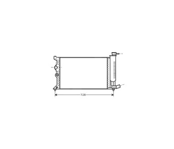 Воден радиатор TOP QUALITY за CITROEN XANTIA (X1) комби от 1995 до 1998
