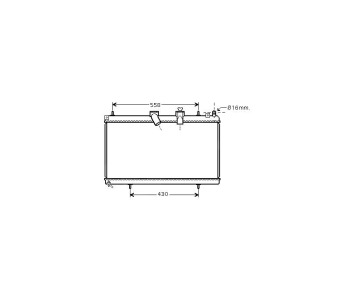 Воден радиатор P.R.C за PEUGEOT 407 (6E_) комби от 2004