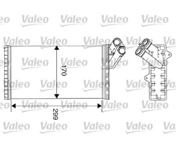 Топлообменник VALEO за CITROEN JUMPY I (BU, BV, BW, BX) платформа от 1999 до 2006