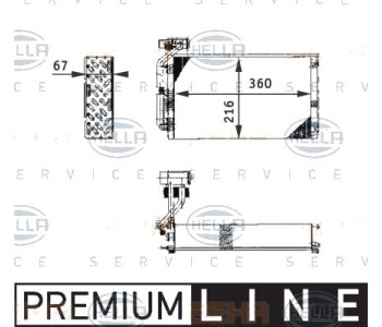 Изпарител, климатична система HELLA 8FV 351 211-671