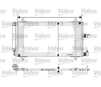 Кондензатор климатизации VALEO за CITROEN JUMPY I (U6U) пътнически от 1994 до 2006