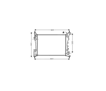Воден радиатор P.R.C за OPEL CORSA D (S07) от 2006 до 2014
