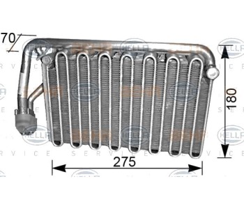 Изпарител климатизации HELLA