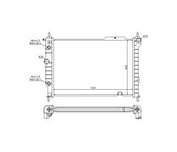 Воден радиатор P.R.C за OPEL ASTRA F (51_, 52_) комби от 1991 до 1998