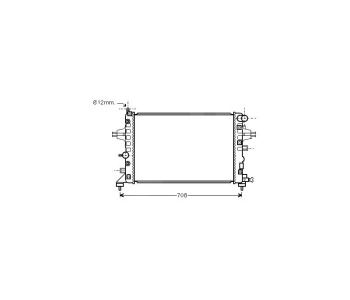 Воден радиатор P.R.C за OPEL ASTRA G (F69_) седан от 1998 до 2009