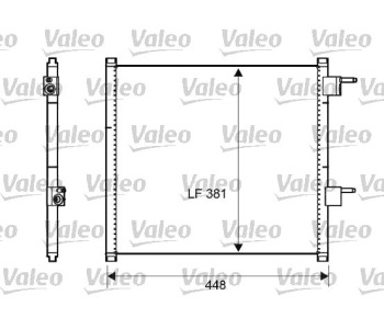 Кондензатор климатизации VALEO за OPEL ASTRA H (L67) кабриолет от 2005 до 2010