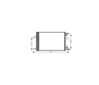 Кондензатор климатизации P.R.C за OPEL ASTRA J комби от 2010 до 2015