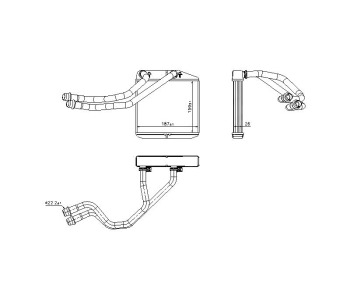 Топлообменник P.R.C за FIAT DOBLO (263) платформа от 2010