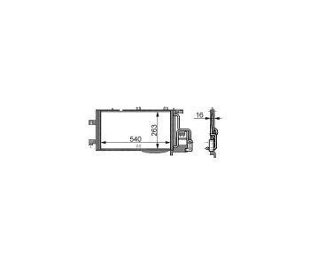 Кондензатор климатизации P.R.C за OPEL CORSA C (F08, W5L) товарен от 2000