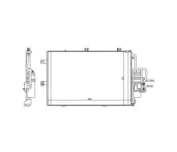 Кондензатор климатизации P.R.C за OPEL CORSA C (F08, F68) от 2000 до 2009