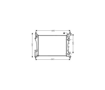 Воден радиатор P.R.C за OPEL CORSA D (S07) от 2006 до 2014