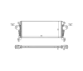 Интеркулер P.R.C за OPEL INSIGNIA A (G09) седан от 2008 до 2017