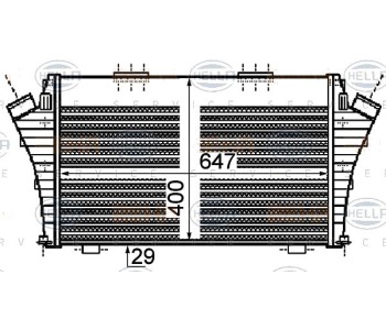 Интеркулер HELLA за OPEL VECTRA C (Z02) комби от 2003 до 2009
