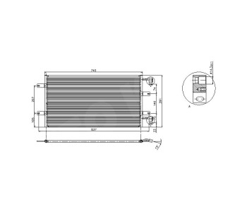 Кондензатор климатизации P.R.C за OPEL VIVARO A (E7) платформа от 2001 до 2014