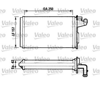 Топлообменник VALEO за ALFA ROMEO 155 (167) от 1992 до 1997