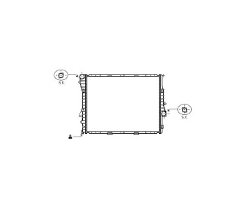 Воден радиатор P.R.C за BMW X5 (E53) от 2003 до 2007