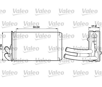 Топлообменник VALEO за AUDI 80 кабриолет (8G7, B4) от 1991 до 2000