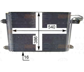 Кондензатор, климатизация HELLA 8FC 351 301-044 за AUDI A3 (8P1) от 2003 до 2008