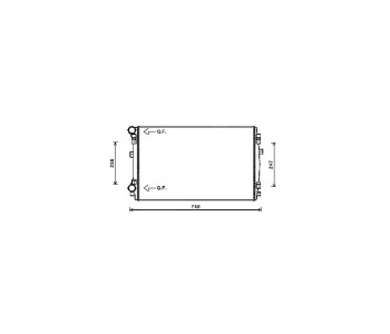 Воден радиатор TOP QUALITY за AUDI A3 (8V1, 8VK) от 2012