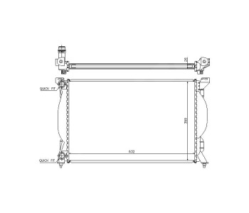 Воден радиатор TOP QUALITY за AUDI A4 (8D2, B5) от 1994 до 2001