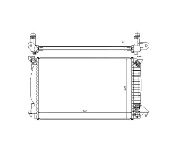Воден радиатор TOP QUALITY за AUDI A4 (8E2, B6) от 2000 до 2004