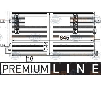 Кондензатор, климатизация HELLA 8FC 351 303-501 за AUDI A4 (8W, B9) от 2015