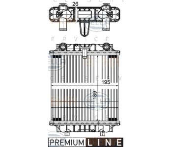 Радиатор, охлаждане на двигателя HELLA 8MK 376 756-691 за AUDI A6 Avant (4G5, C7, 4GD) от 2011 до 2018