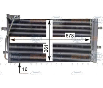 Кондензатор, климатизация HELLA 8FC 351 344-261 за AUDI Q3 (8U) от 2011 до 2018