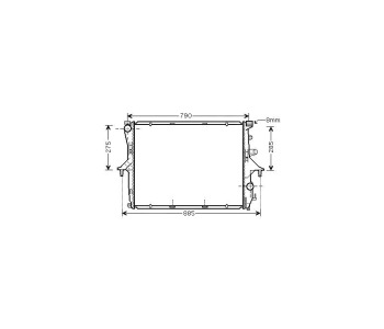 Воден радиатор TOP QUALITY за AUDI Q7 (4L) от 2006 до 2009