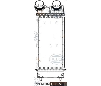 Интеркулер (охладител за въздуха на турбината) HELLA 8ML 376 777-361 за CITROEN BERLINGO (B9) пътнически от 2008 до 2018