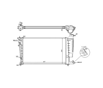 Воден радиатор P.R.C за CITROEN XSARA (N0) купе от 1998 до 2005