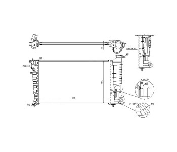 Воден радиатор P.R.C за CITROEN ZX (N2) комби от 1993 до 1999