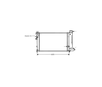 Воден радиатор P.R.C за CITROEN XSARA (N0) купе от 1998 до 2005