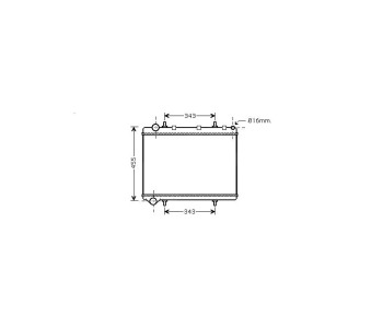 Воден радиатор TOP QUALITY за PEUGEOT 307 (3E) Break комби от 2002 до 2008