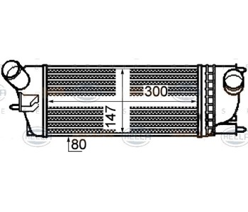 Интеркулер HELLA за CITROEN C5 III (RD) от 2008 до 2017