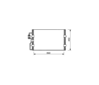 Кондензатор климатизации TOP QUALITY за CITROEN JUMPY I (BU, BV, BW, BX) платформа от 1999 до 2006