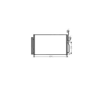 Кондензатор климатизации TOP QUALITY за CHEVROLET CAPTIVA (C100, C140) от 2006 до 2011