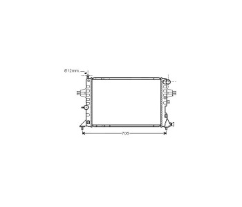 Воден радиатор P.R.C за OPEL ASTRA G (F07_) купе от 2000 до 2005