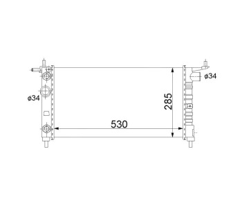 Воден радиатор P.R.C за OPEL CORSA B (F35) комби от 1999 до 2002